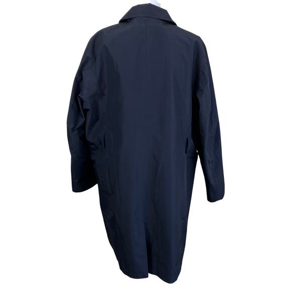 Lands’ End Wmns XL Black Long Trenchcoat Removable Insulation Polyester Read! - Picture 5 of 16
